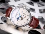 Patek Philippe Calatrava 42mm Copy Watches - SS White Moonphase Dial